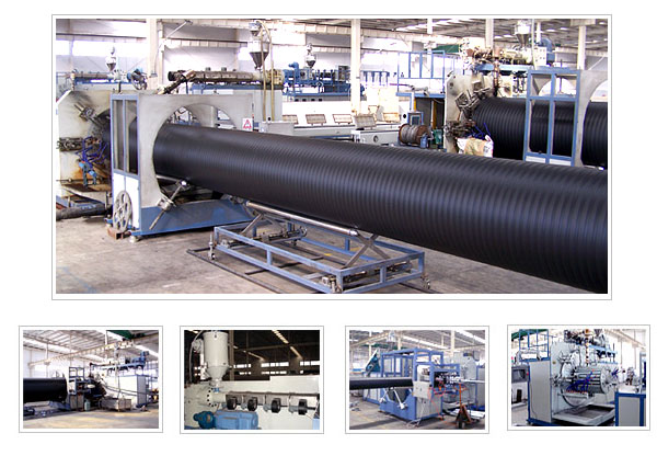profile wall pipe extrusion plant